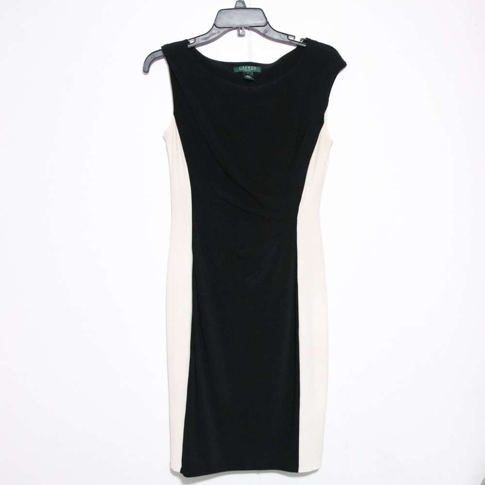 Lauren Ralph Lauren Color Blocked Midi Dress